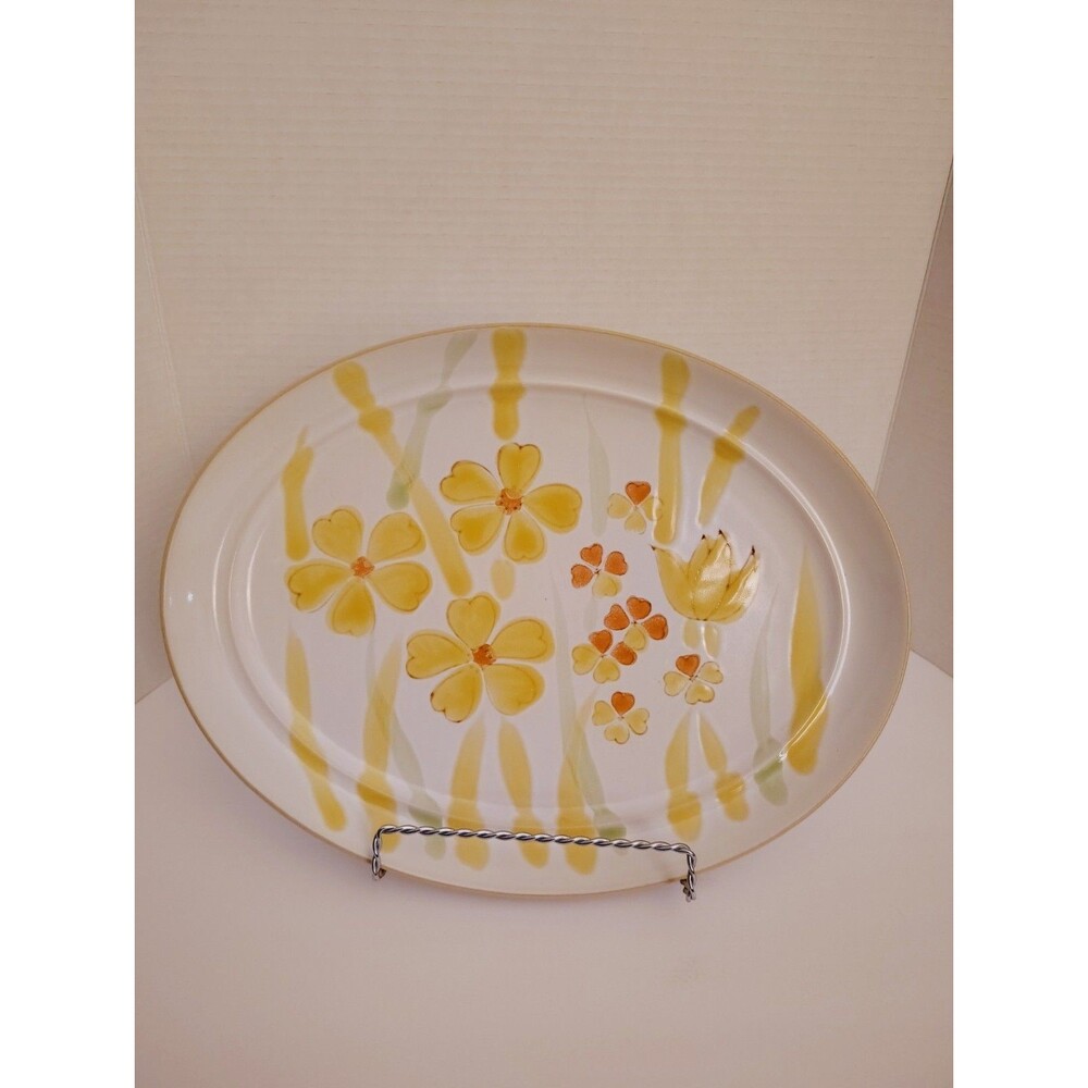 Noritake Essay 13" Stoneware Oval Platter 1970's   JJ